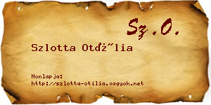 Szlotta Otília névjegykártya